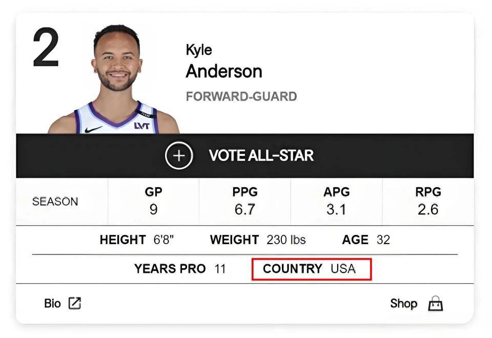 NBA官方正式公开！李凯尔国籍更新：美国