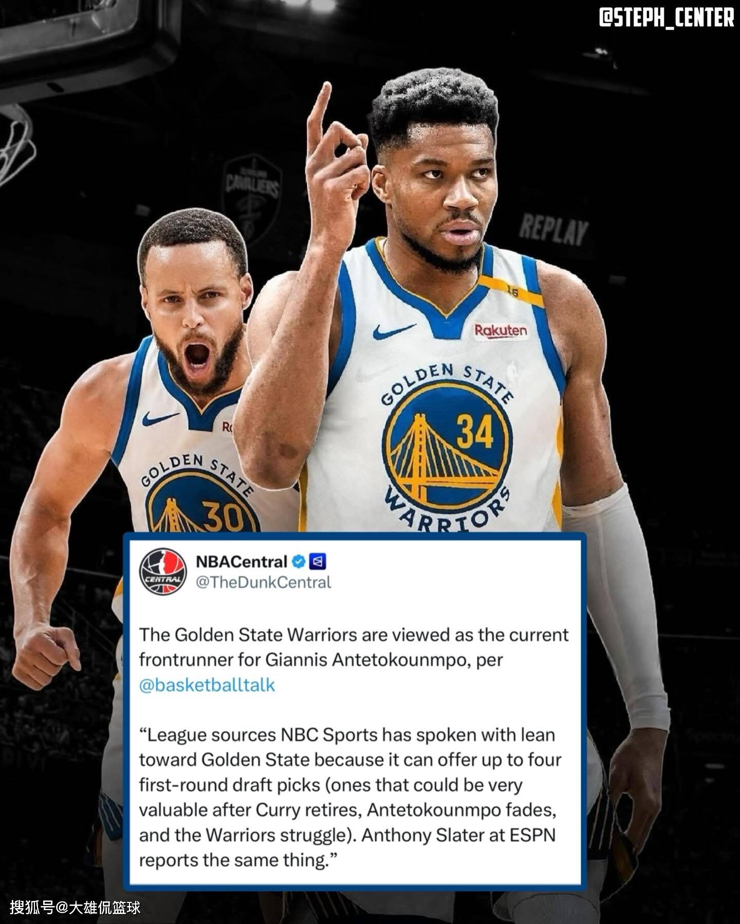 库里夺冠梦碎？据报道，字母哥更喜欢加入东部球队，并非勇士